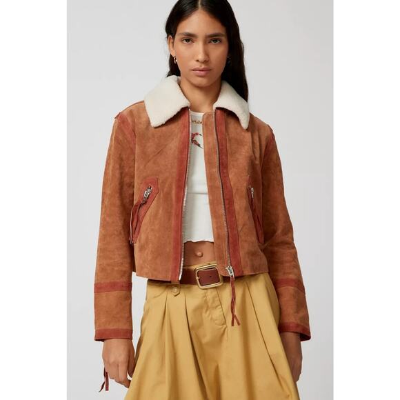 Caramel Sauce Suede Jacket